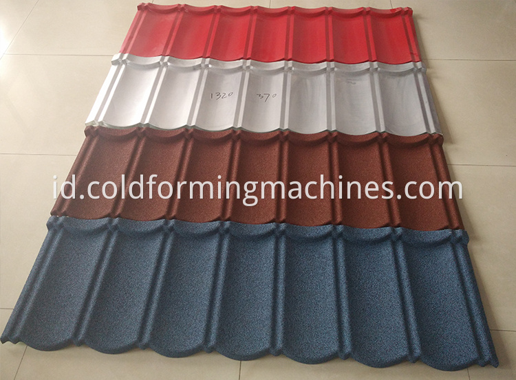 Stone coated roll forming machine